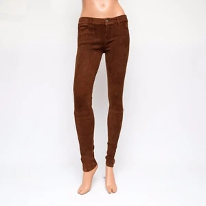 Leggings Current Elliott 27x30 Marrón El Tobillo Ajustados Cordero Gamuza 1393-0310 $885  - Imagen 1 de 9