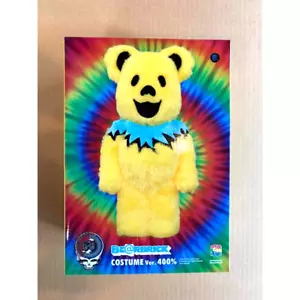 MEDICOM TOY BE@RBRICK GRATEFUL DEAD DANCING BEARS COSTUME Ver. YELLOW 400% - Picture 1 of 4