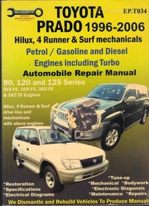 TOYOTA LANDCRUISER,COLORADO,PRADO 90,120,125 SERIES WORKSHOP MANUAL 1996-2006 - Picture 1 of 1