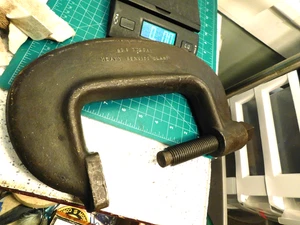 Drop Forged J.W. Williams & Co. Vulcan No.6 Heavy Duty C-Clamp - Picture 1 of 18