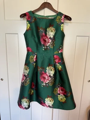 Stone Flower Women's Cocktail Dress Small Party Bridal Shower Coquette Floral - Image 1 of 4