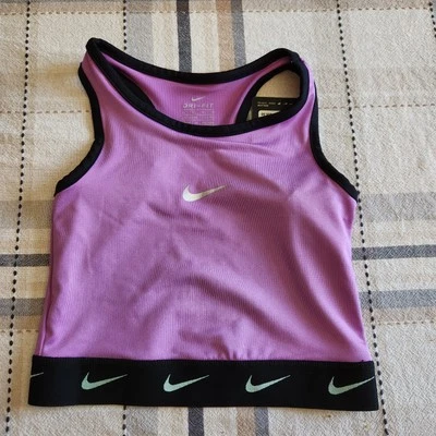 Nike Dri Fit Sports Bra, Women's Medium Support Swoosh Logo Bra, Purple, 589700 - Image 1 of 4