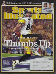 Febrero 2006 Sports Illustrated - Hines Ward Pittsburgh Steelers Super Bowl XL - Imagen 1 de 4