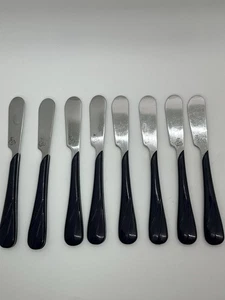 Fiesta Ware  Set Of 8 Blue Dip Spreaders/Butter Knife w/Dancing Lady - Picture 1 of 6