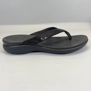 Crocs Capri-Sandalen Damengröße 8 schwarz Slipper Freizeit Komfort Flip-Flop Schuhe - Bild 1 von 10