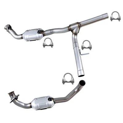 Par de convertidores catalíticos aprobados por la EPA se adapta a: 2004-2006 F-150 y Mark LT 5,4 L Foto 1 de 4