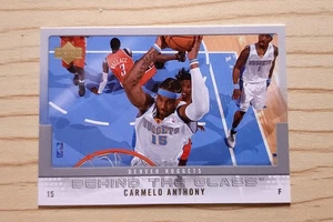 Cubierta superior detrás del vidrio Carmelo Anthony 2007-08 lámina de oro - Imagen 1 de 2
