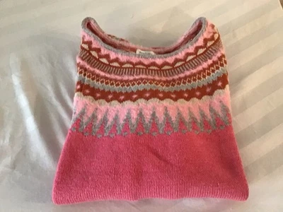 Suéter Sundance Mujer’s Piper Fair Isle - XL - Rosa - Nuevo Foto 1 de 4