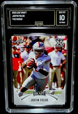 JUSTIN FIELDS 2021 ROOKIE DRAFT XRC GRADED GEM MINT 10 JETS - Image 1 of 2