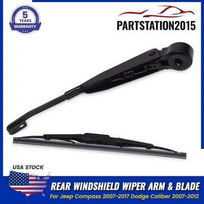 FOR Jeep Compass 2007-2017 Dodge Caliber 07-12 Rear Windshield Wiper Arm & Blade - Image 1 of 4