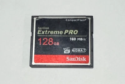 SanDisk 128GB Extreme PRO CompactFlash Memory Card UDMA 7 Speed Up To 160MB/s - Image 1 of 3