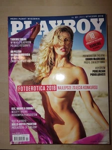 Polski Playboy 1/ 2018 Polish MEN'S Magazine art ALLIE LEGGETT SERA MANN - Picture 1 of 1