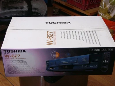 NEW Toshiba W-627 Video Cassette Recorder VHS Player 4 Head HiFi Stereo VCR - Image 1 of 4