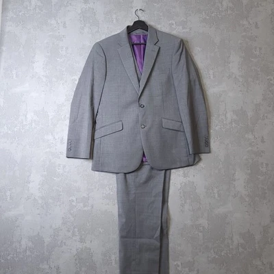 Brook Taverner Avalino Suit Set Men's 40S (34 X 28) Grey Business 3-Piece Set - Image 1 of 4