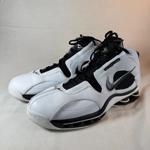 NIKE SHOX ELITE 309182 101 VINTAGE BASKETBALLSCHUHE SCHWARZ WEISS HERREN 14 1J - Bild 1 von 16