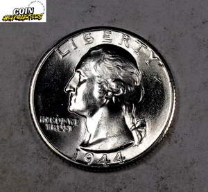 1944-D Washington Quarter * Gem BU++ * 90% Silver * XQ487 - Picture 1 of 2