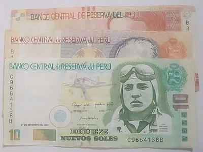 Peru Banknote LOT *2001-2012* s/ 10, 20, 50 Soles World Paper Money Lot - Image 1 of 4