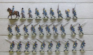 29 Zinnfiguren Preussen Schlesische Landwehr Infanterie Napoleon 30mm bemalt - Bild 1 von 1