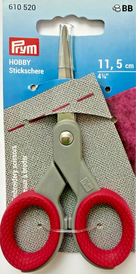 Stickschere 11,5cm Prym new design rostfrei 610520 Bastel Schere Hobby Nähschere - Bild 1 von 1