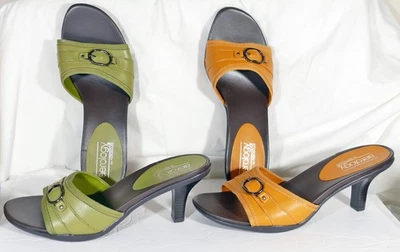 Lote de 2 pares -talla 11 M Aerosoles Aerología MÁS PROBABLES Toboganes de cuero NUEVO -311b Foto 1 de 4