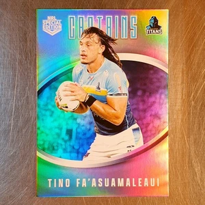 2024 NRL Revolution Captains Card C06 Tino Fa'asuamaleaui Gold Coast Tians - Picture 1 of 2