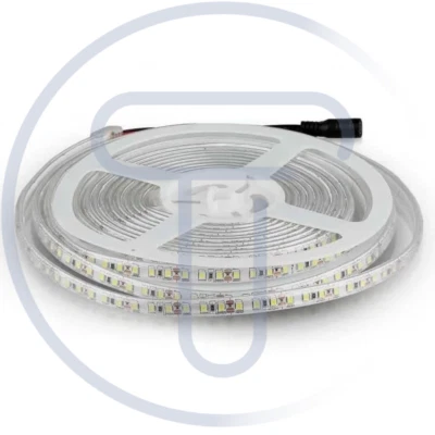 Striscia led 12V, bianco naturale 4000K, 5 metri, SMD3528, 8W/m, 120 led/m, IP65 - Immagine 1 di 4
