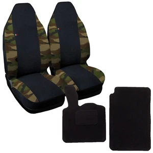 COPRISEDILI COMPATIBILI CON SMART 3SERIE W453 NERO/MIMETICO CLA+TAPPETINISTRAPPO - Foto 1 di 5