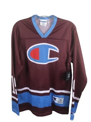 Champion #19 Large Logo Long Sleeve Hockey Style Jersey NWT - Men's XS 32 - Image 1 of 4