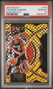 2023 Panini Select Premier #115 Toumani Camara Gold Die-Cut RC /10 PSA 10 Rookie - Picture 1 of 2