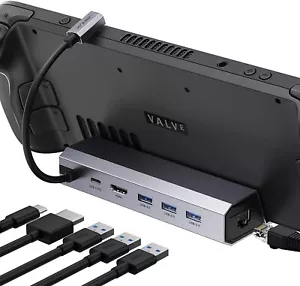 JSAUX Docking Station Compatible with Steam Deck, 6-in-1 Steam Deck Dock with HD - Picture 1 of 10