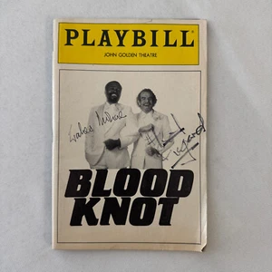 Blood Knot Signed Playbill Autographed Program Zakes Mokae Athol Fugard 1985 - Picture 1 of 17