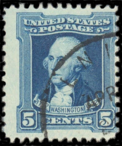 Scott 710, the 5¢ 1932 Washington Bicentennial - Used - Picture 1 of 1