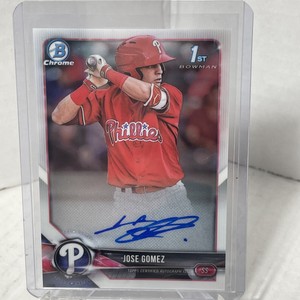 2018 Bowman Chrome Auto JOSE GOMEZ 1st Bowman RC  #CPA-JG