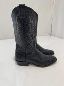 Botas de Vaquero NOCONA Para Hombre 10D Negras Punta Redonda Western Hechas en EE. UU. - Imagen 1 de 22