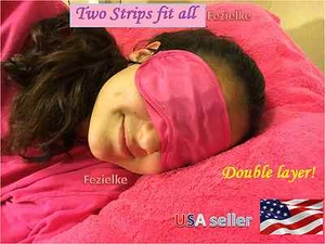 3 camas rosa con ojos vendados suave ayuda para dormir doble capa protección premium A++ - Imagen 1 de 1