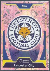 TOPPS MATCH ATTAX 2017-18- #145-LEICESTER CITY TEAM BADGE-SILVER FOIL - Picture 1 of 1