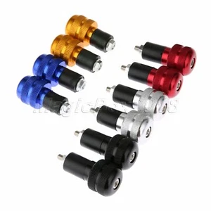 Pair Motorcycle 7/8" CNC Bar End Hand Grip Caps Cover for Ducati 888 Strada 1996 - Picture 1 of 5