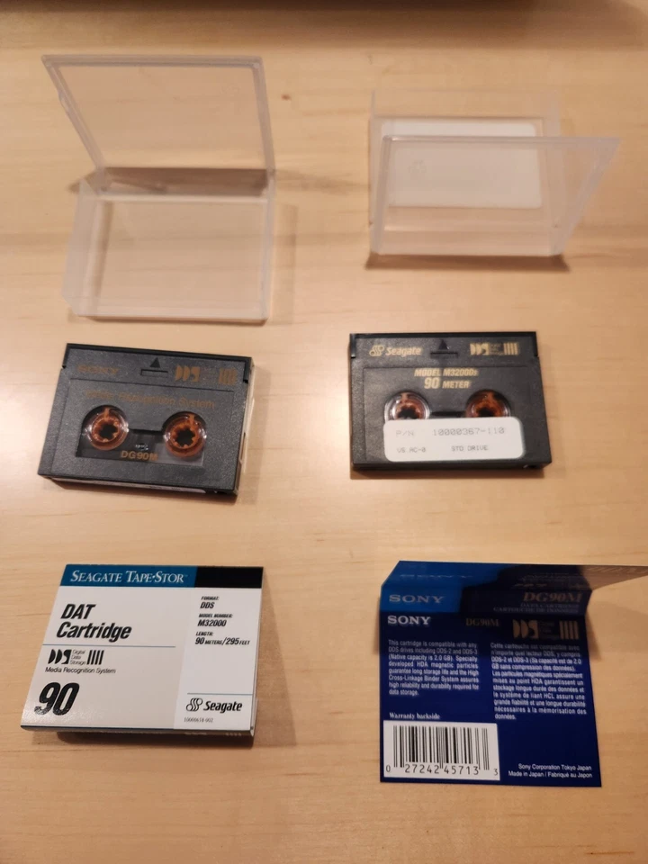 Lot of 2 90M Computer Grade Data Cartridge 2.0 GB DG90M  - Image 1 of 1