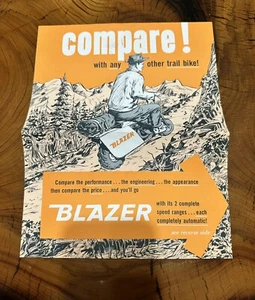 Rare Trail Blazer & Super Blazer Mini Bike Original Sales Brochure - Picture 1 of 6