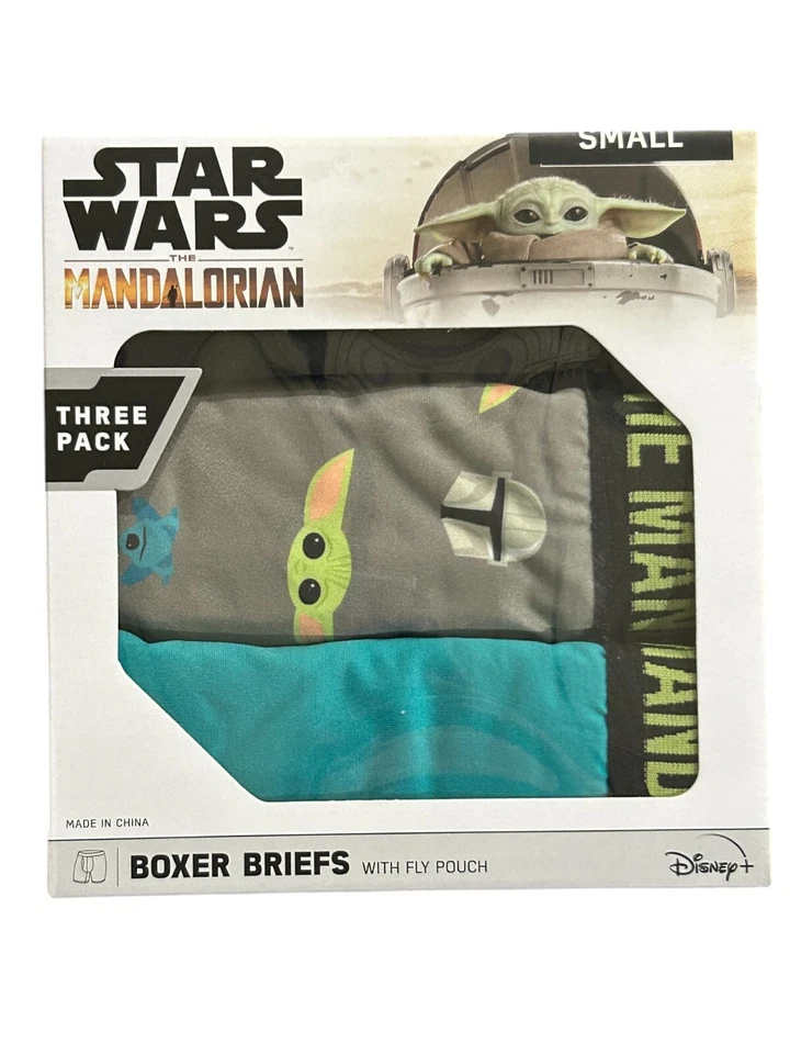 星球大战男式 3 件装舒适平角内裤 - 尺寸 S — 第 1/1 张图片