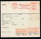 S0818) Francotyp AFS Stammkarte 1957 Bocholt Heidemann Bett-T&#252;cher Eiffelturm R!