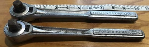 2 Vintage Craftsman 1/2" Drive Ratchets 44985 V & =V= Series Made In USA - Picture 1 of 3