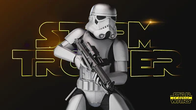 Stormtrooper 3D Printed Figure, Star Wars Imperial Soldier Statue, Unpainted - Image 1 of 4