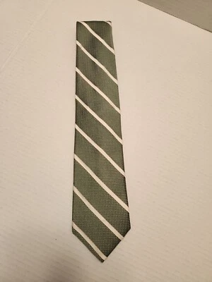 Gravata masculina listra verde portfólio Perry Ellis - Imagem 1 de 3