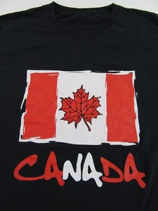 Camiseta de recuerdo vintage de vacaciones con bandera canadiense de Canadá hoja de arce talla L - Imagen 1 de 5