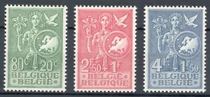 1953 - Belgio - Ufficio europeo per la gioventù e l'infanzia, 3 val. MNH** - Picture 1 of 1