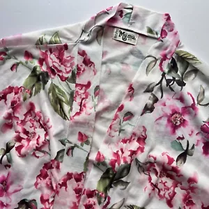Show Me Your Mumu Robe Women's One Size OS Pink Floral Short Sleeve No Belt - Picture 1 of 5