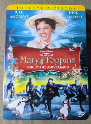 Mary Poppins [1964 - Robert Stevenson] - Edición 45º Aniversario Metalpack 2 DVD - Imagen 1 de 4