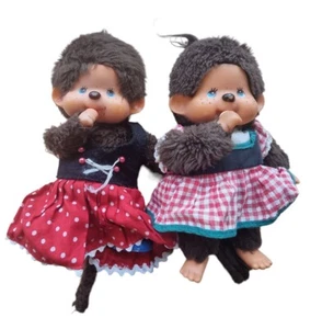 🔥Juego Monchichi Baviera Dirndl vestido tradición cuadros coleccionistas zapatos niños 🔥 - Imagen 1 de 9