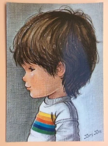 Dessin MARY MAY CHICO CHICA Format A4 21x30 cm Dibujo Caricaturas Postales - Imagen 1 de 4
